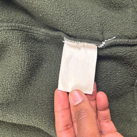 1990s L Browning fleece zip up, vintage green zip up mens outdoors jacket - Picture 8 of 8